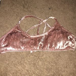 Velvet bikini top